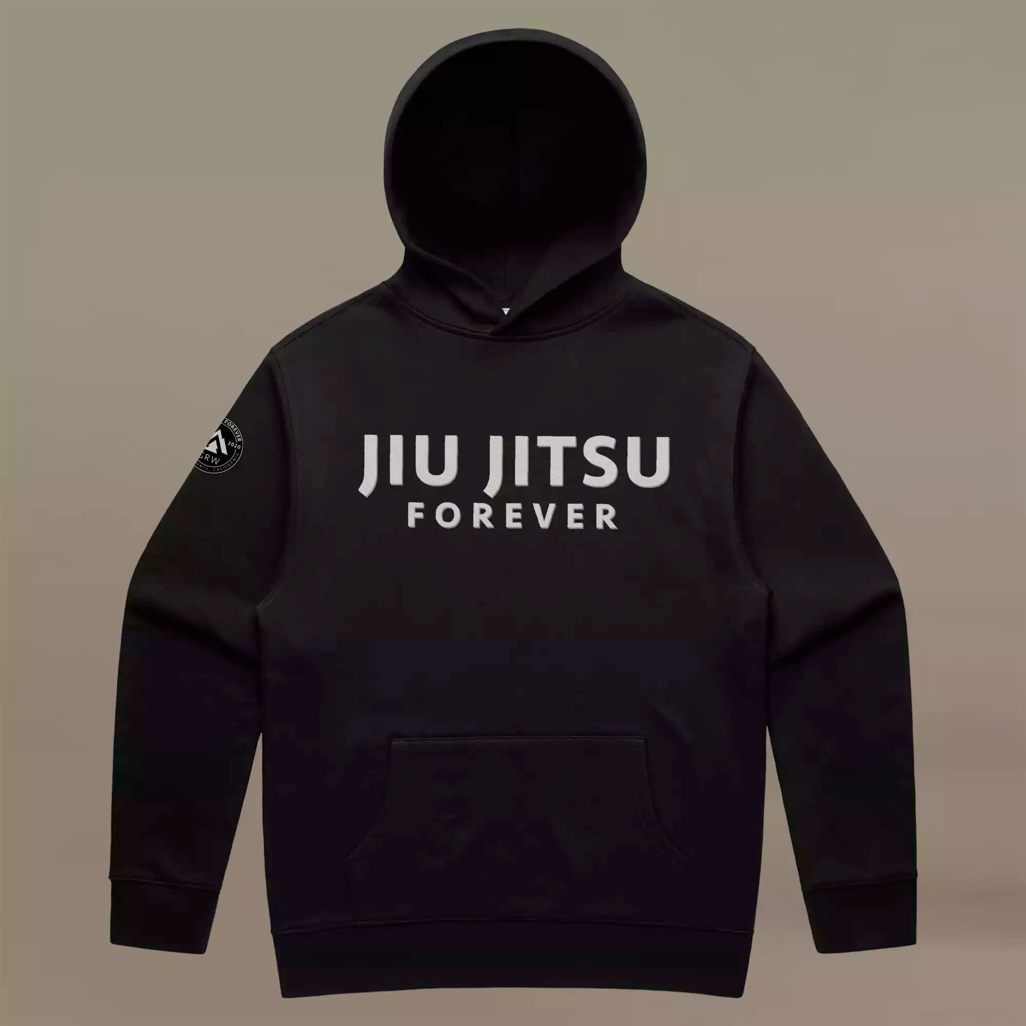 GRW women's jiu-jitsu forever BJJ Black Hoodie front