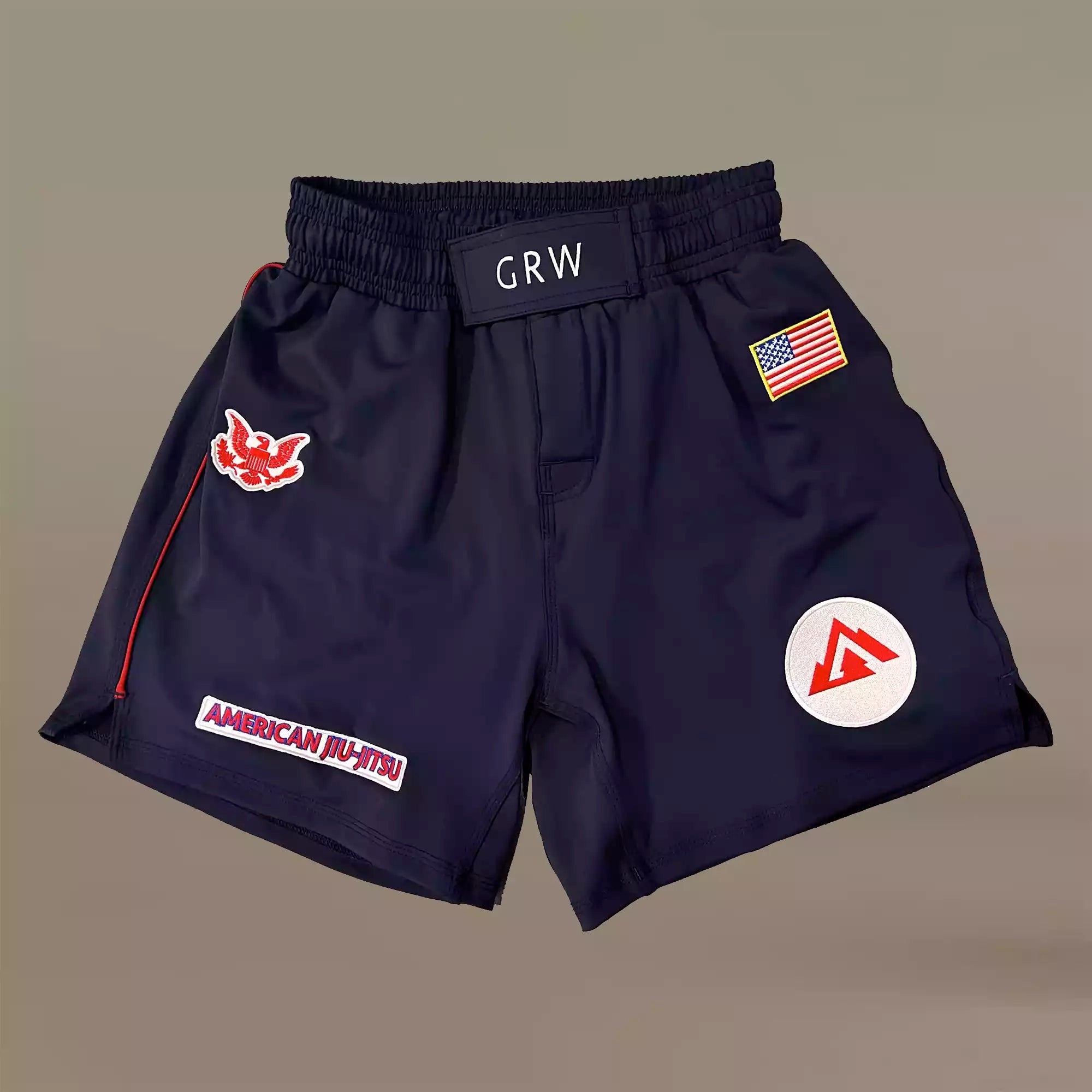 GRW American jiu jitsu BJJ Fight Shorts Front