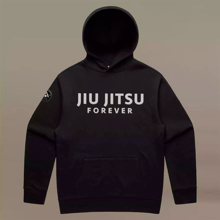 GRW women's jiu-jitsu forever BJJ Black Hoodie front