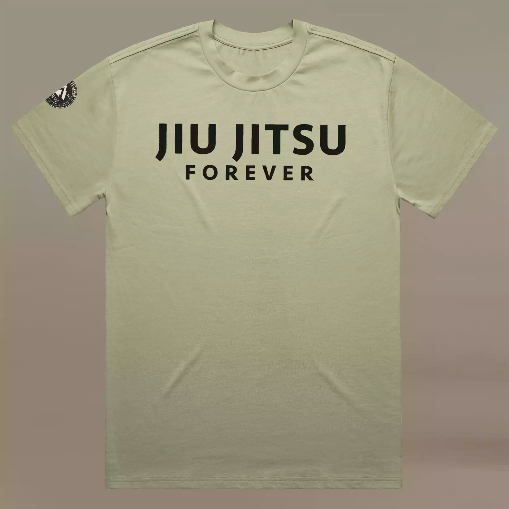 GRW BJJ American Jiu Jitsu pistachio oversize tee shirt font